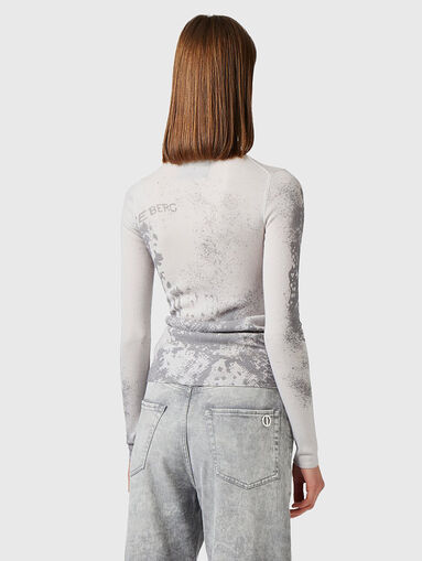 Slim wool dropped turtleneck sweater - 3