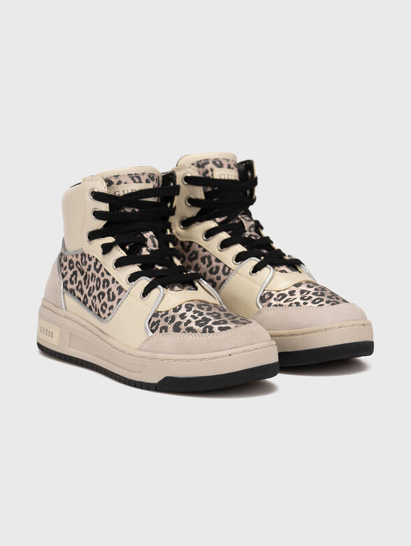 TULLIA high sports shoes with leopard print - 2