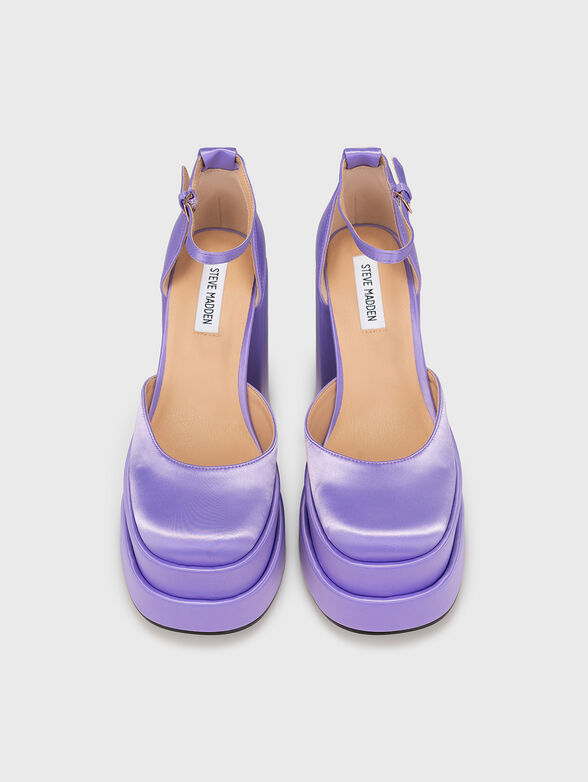 CHARLIZE black satin sandals - 6