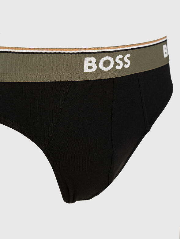 Set of three boxer shorts with logo band - 6