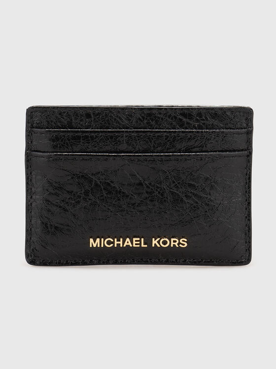 Черен кожен картодържател - 1