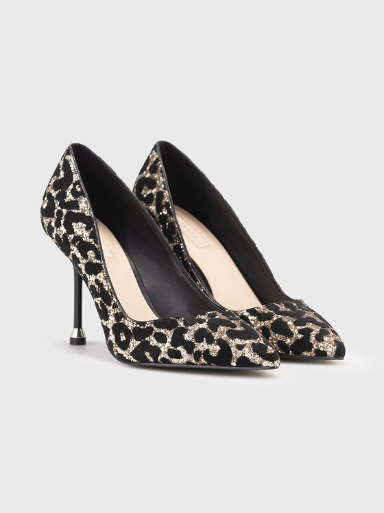 Обувки на ток DEMI 05 с животински принт - 2