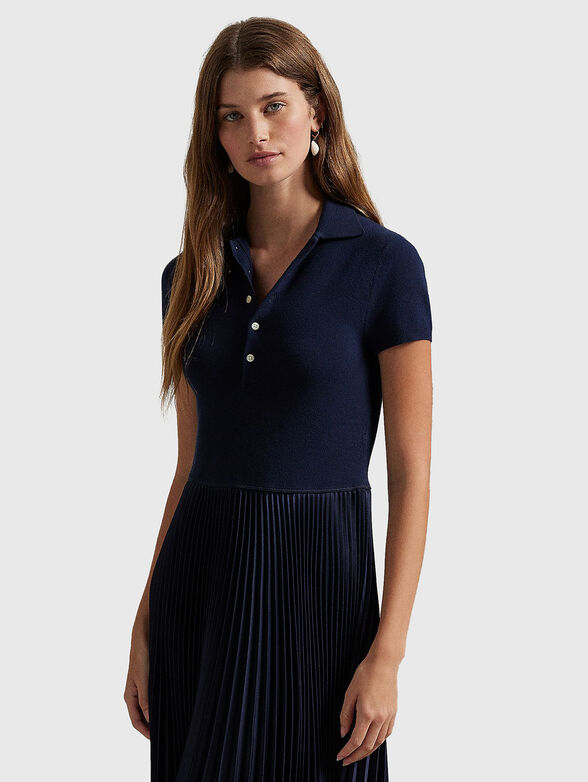 Navy blue maxi dress - 3