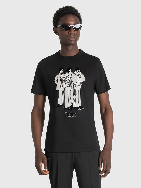 Black T-shirt with "The Beatles" print - 1
