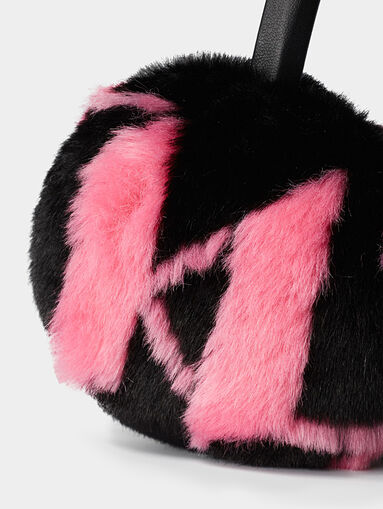 K/Monogram faux fur earmuff - 4