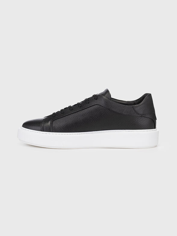 ARTEM black leather sneakers - 4