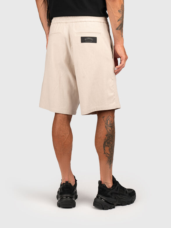 Linen blend shorts - 2