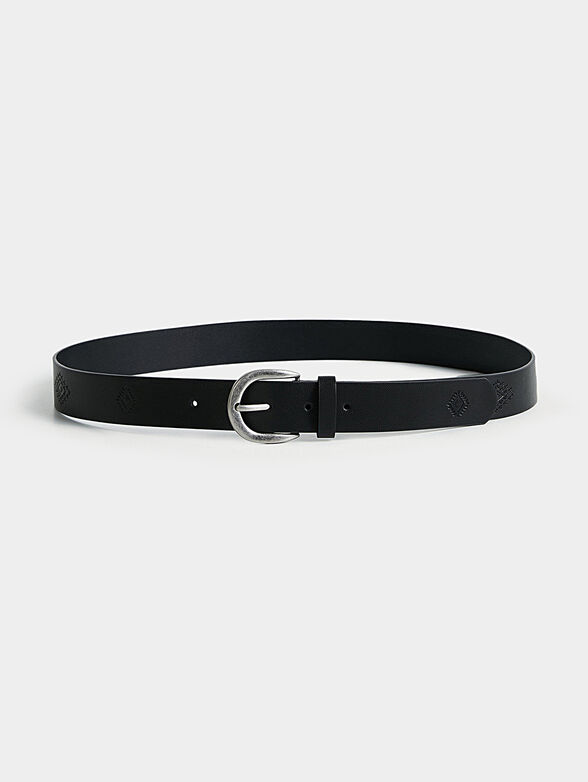 JULIETA black leather belt - 1
