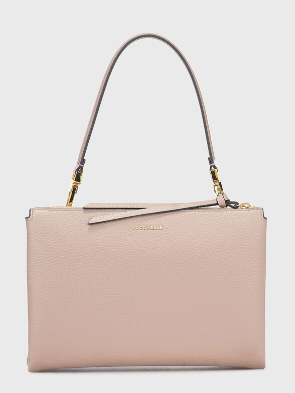 Leather bag with embossed texture - 3