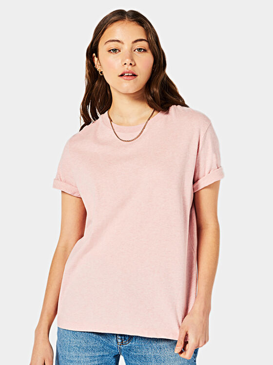 Тениска в розов цвят - 1