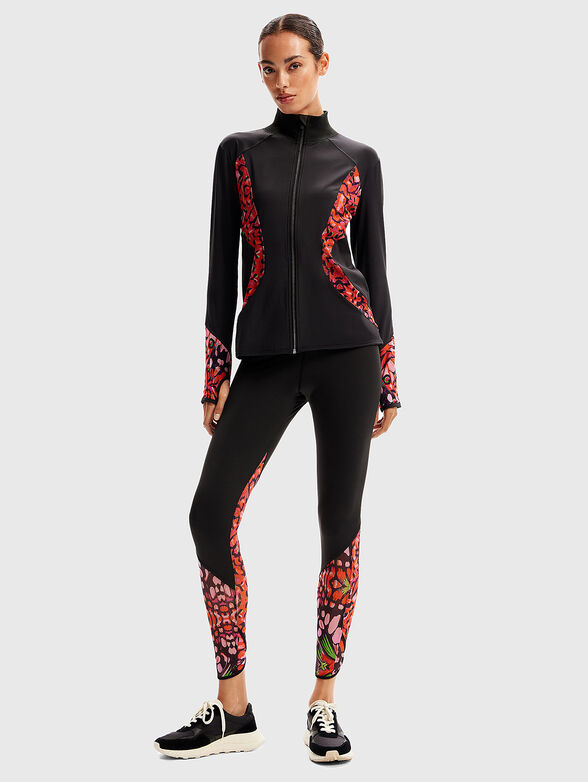 Sport sweatshirt with zip  - 2