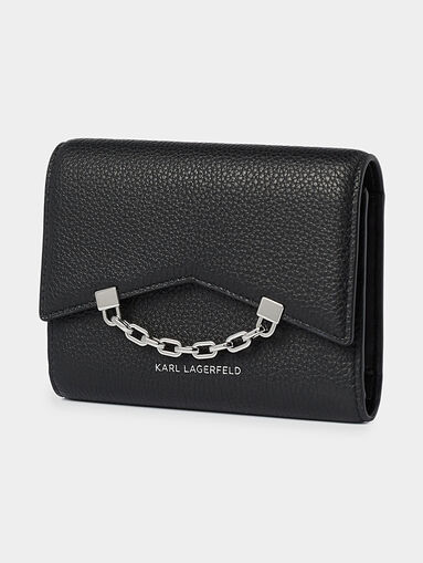 K/SEVEN GRAINY TRIFOLD purse in beige color - 4