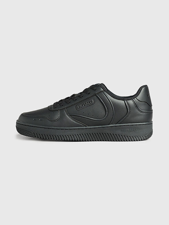 Black sports shoes from eco leather - 1