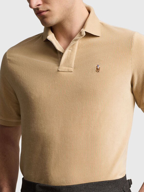 Polo shirt in beige colour - 4