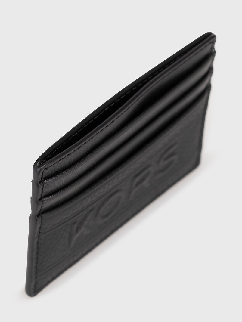 Leather card holder with logo - 3