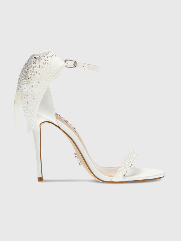 BELLAROSA-P satin sandals with rhinestones - 1