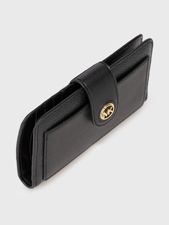 Black leather wallet  - 3