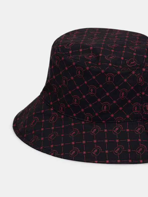 Bucket hat with logo print - 3