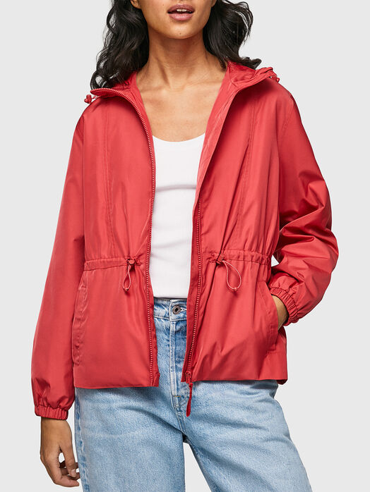 SIBYLLE red hooded jacket