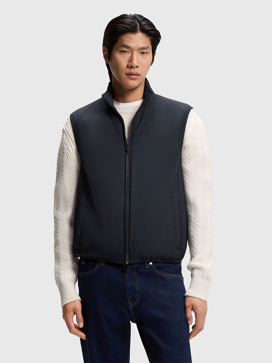 Подплатен слим елек с цип - 1