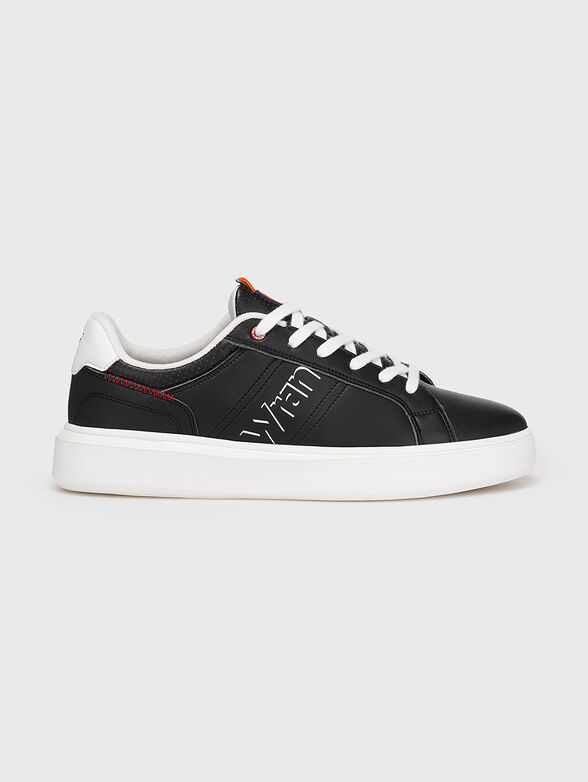 DAVIS black sneakers with contrasting elements - 1