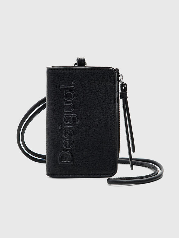 Black purse with embossed logo - 4