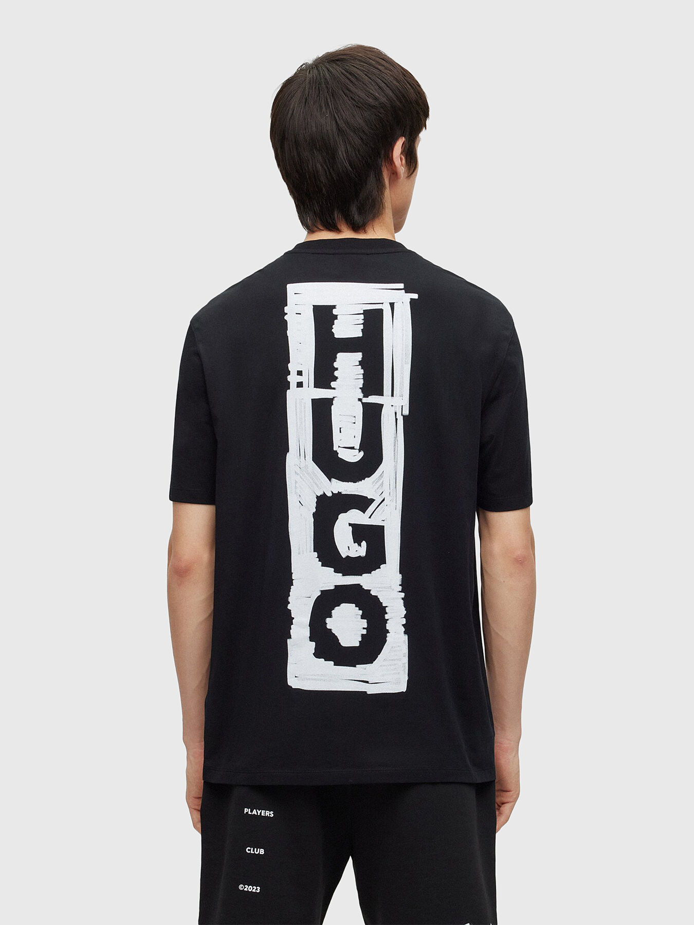 Tシャツ・カットソー Hugo Boss Logo print T-shirt BOSS - Stretch-cotton short-sleeved T-shirt with logo
