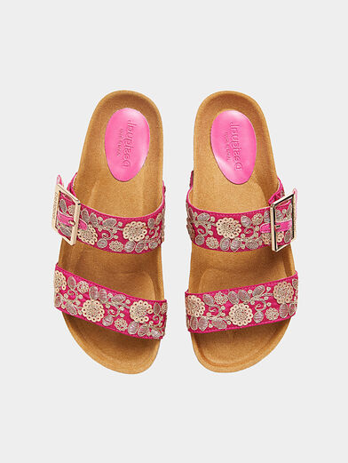 Sandals with embroidered straps - 6