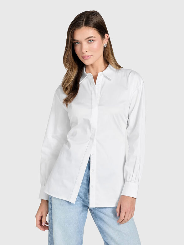 Shirt with corset-style ties at the back - 1