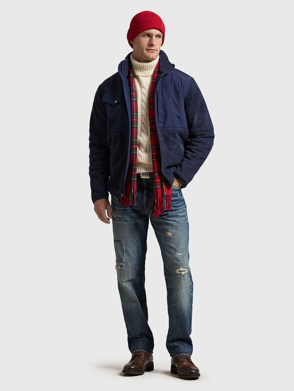 Dark blue jacket with zip - 2