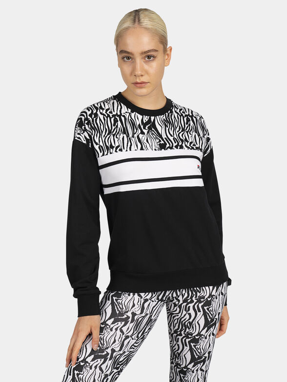 BOLU sweatshirt with animal print accent - 1