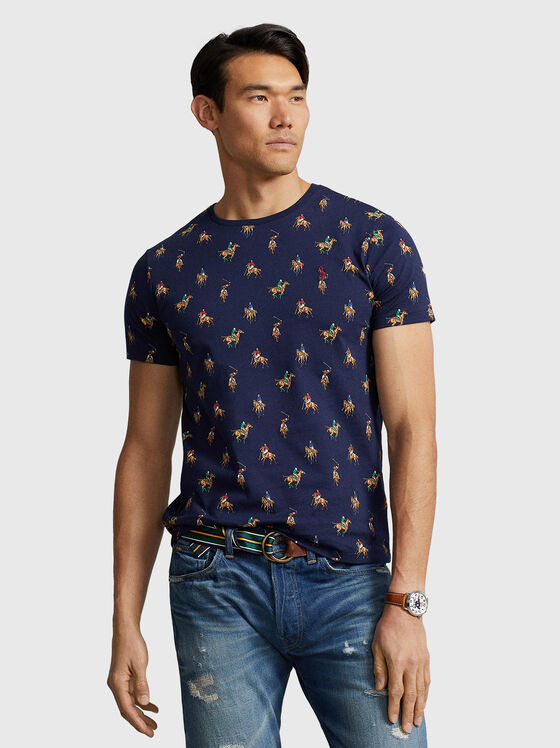 Тениска с монограмен лого принт  - 1