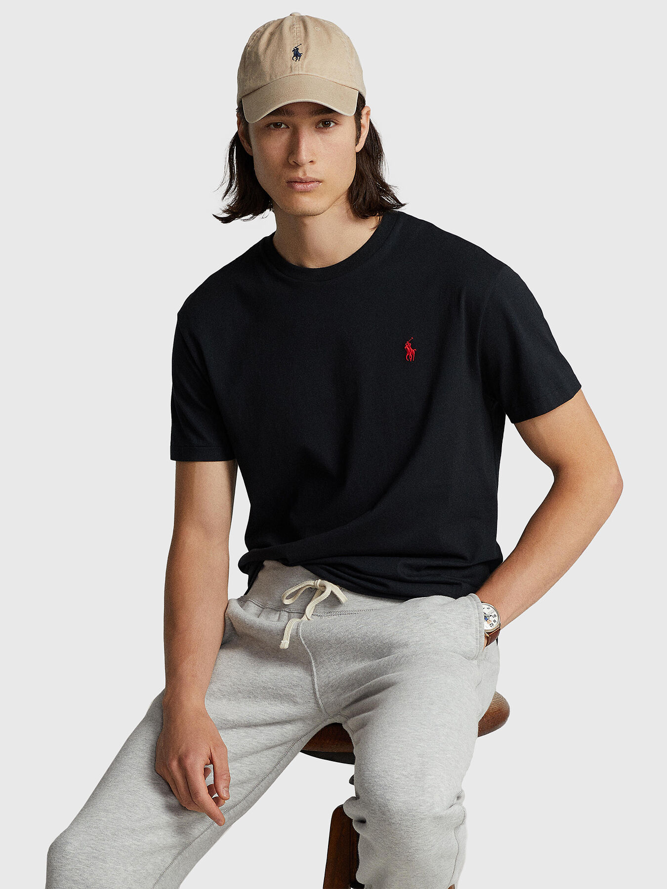 Tシャツ・カットソー POLO RALPH LAUREN Men T-shirt Black 710952043 002 Polo Ralph Lauren T-Shirt in Black | SVD USA
