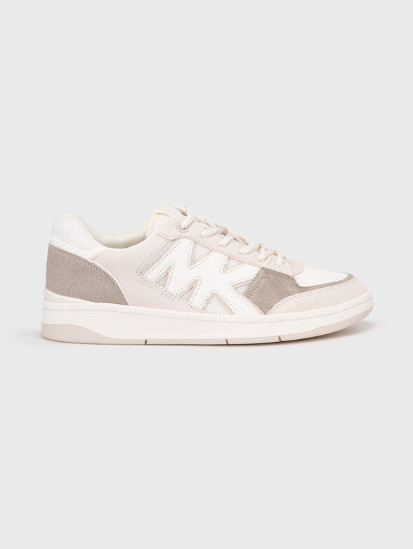 Leather and suede sneakers - 1