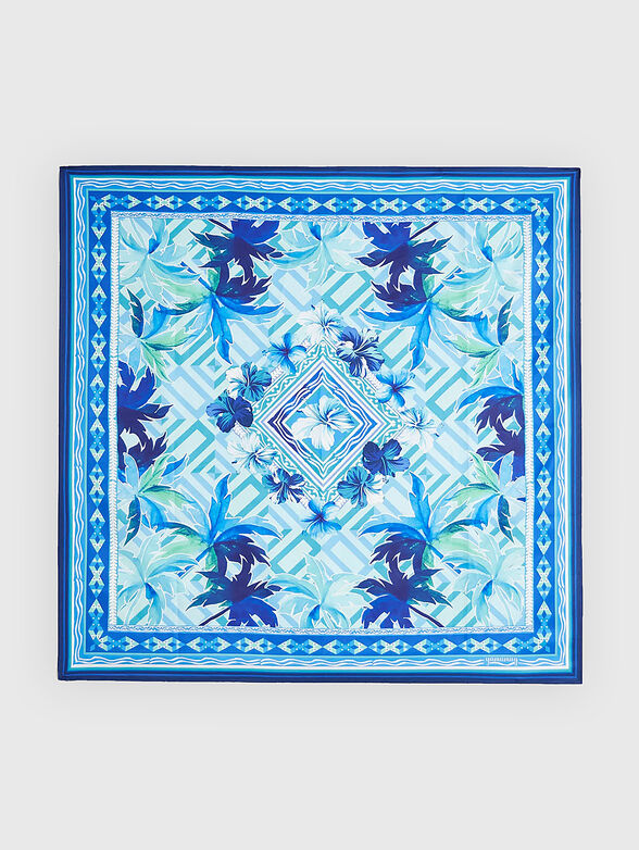 AKILA scarf with tropical print - 2