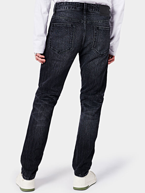 Straight jeans in black color - 2