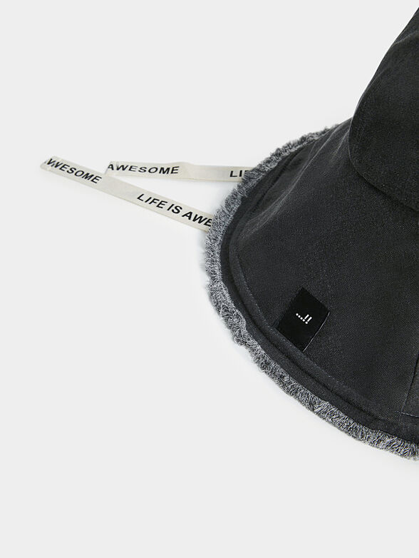 Black denim hat - 5