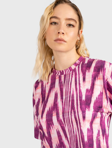 CATTENOM AOP T-shirt with contrast print - 5