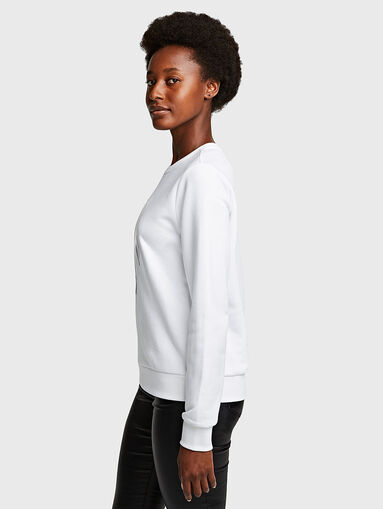 Cotton sweatshirt with logo print - 4