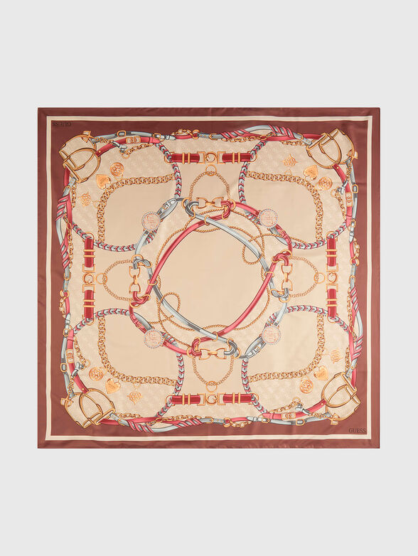 Scarf with 4G logo print - 1