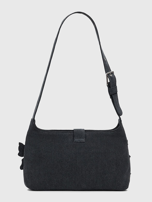 Denim bag with floral motifs - 3