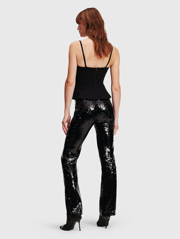 Pants with appliquéd sequins - 2