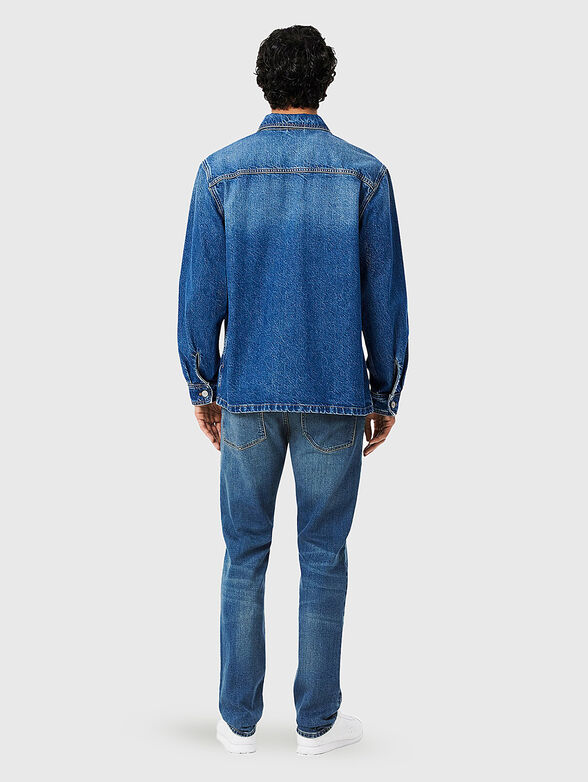 Straight jeans in blue with logo - 2