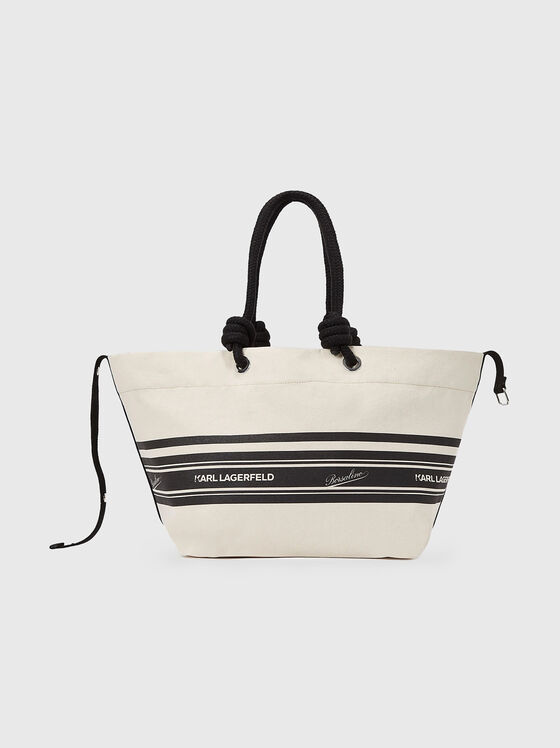 Beach bag with logo print - 1