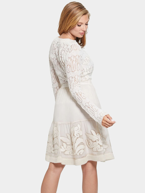 NATHALIE black sweater in macrame style - 2