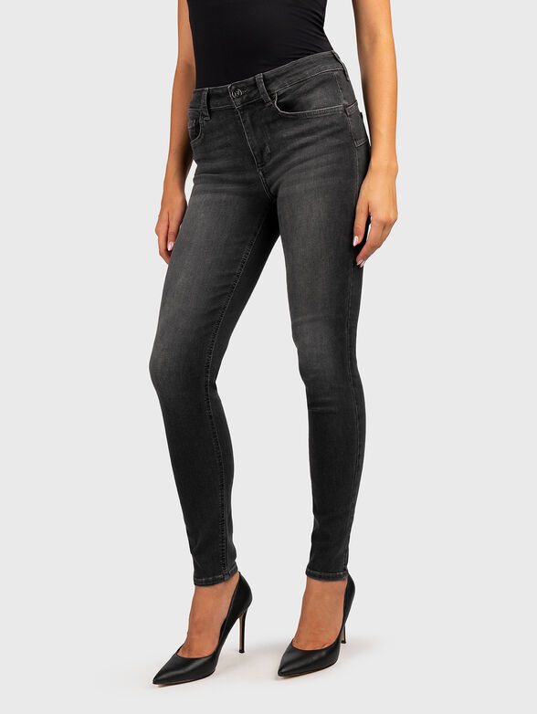 Skinny jeans with rhinestones - 1