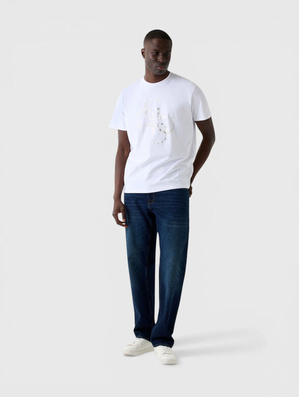 Black T-shirt with monogram print - 2