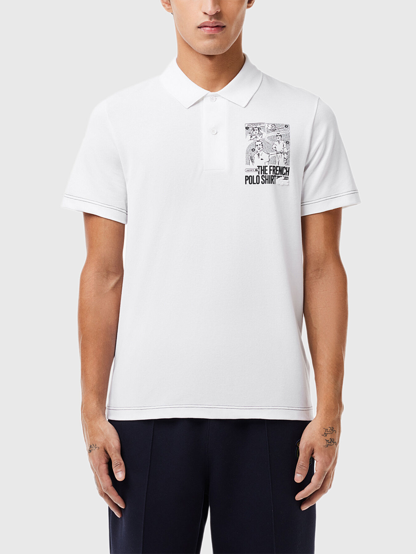 Polo-shirt with accent back brand LACOSTE — Globalbrandsstore.com/en