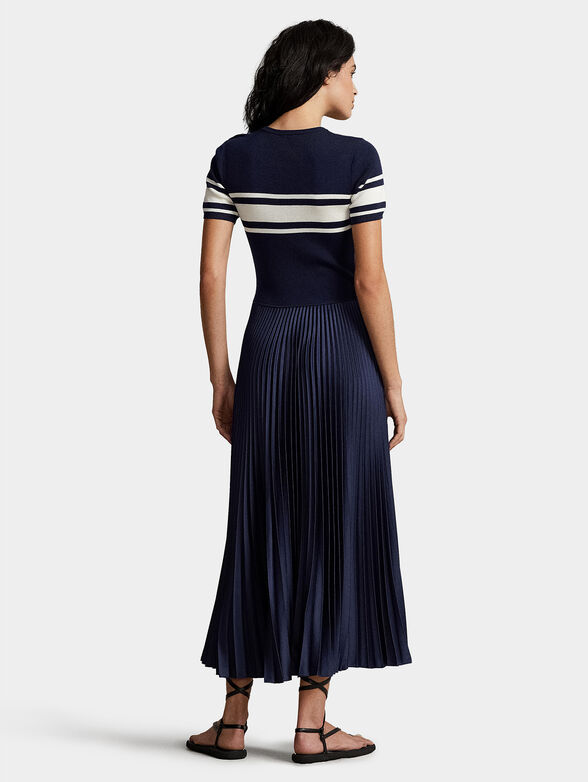 Blue dress with soleil skirt - 2