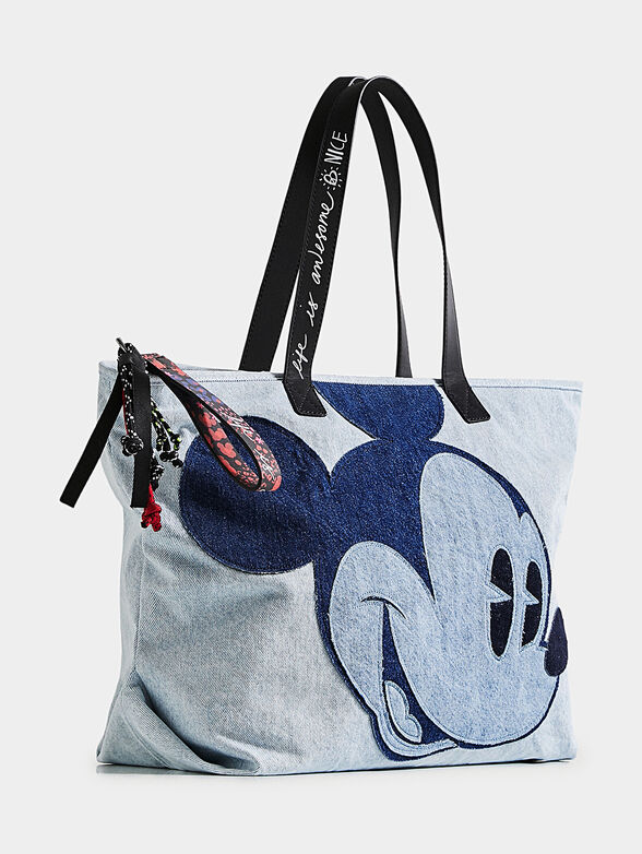 Shopper bag with Mickey Mouse print - 3